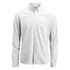 A white men's Oxford shirt with a button-down collar and a single chest pocket, featuring a brand logo.