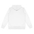 A white women's active zipped hoodie featuring a hood and long sleeves, with a plain back view.