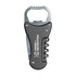 A drink bottle opener tool in black with a silver metal opener and corkscrew, featuring a logo.