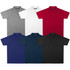 A collection of TRENDSWEAR Ace Performance men's polo shirts in grey, white, red, blue, navy, and black with logos.