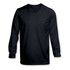 A black long sleeve crew shirt featuring a classic fit and a small logo. Ideal for various casual outfits.