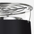 A black cooking pot featuring a stainless steel wire mesh lid with a securing clip.