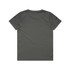A grey kids' T-shirt with a simple design, featuring a logo on the back.