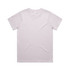 A light lavender T-shirt with a classic fit. The shirt has a logo on the label.