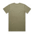 A khaki Classic Tee featuring a round neck and short sleeves, with a branding logo on the back.