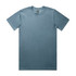 A classic tee in a soft blue hue, featuring a round neckline and short sleeves. It has a logo label.