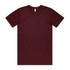 A burgundy Basic Tee with a standard crew neck and short sleeves, featuring a small logo tag.