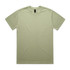 A light green Heavy Tee t-shirt with a round neckline and short sleeves, featuring a brand logo.