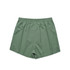 Green boxer shorts featuring an elastic waistband, displayed flat without additional design elements.