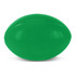 A green stress rugby ball designed for fun and stress relief. Suitable for games and relaxation.