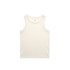 A cream-coloured organic rib tank top with no visible logos or branding. Suitable for casual wear.