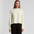A light yellow long-sleeve t-shirt with a relaxed fit and ribbed cuffs, displayed against a neutral background.