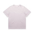 A light purple t-shirt with a relaxed fit. The shirt features a logo on the front.