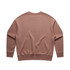 A brown jumper with a classic crew neck and long sleeves, featuring a simple design and a logo.