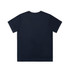 A navy blue t-shirt with a simple design. The shirt has a standard crew neck and short sleeves. It features a logo.