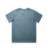 A short-sleeved, blue T-shirt with a plain back and a logo on the label. Suitable for casual wear.