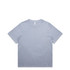A light blue t-shirt with a round neckline and short sleeves. The shirt has a simple design and features a logo.