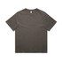 A heavy faded T-shirt in a muted brown colour, featuring short sleeves and a crew neckline. It has a logo tag.