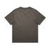 A heavy faded tee in a muted olive colour with a relaxed fit. The back is plain with noticeable wear.