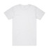 A plain white Block Tubular Tee displayed flat, featuring short sleeves and a round neckline. It has a logo on the tag.