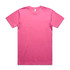 A pink Block Tubular Tee with a crew neck design and short sleeves, featuring a logo.