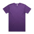 A purple Block Tubular Tee with a plain design and a logo. Suitable for casual wear.