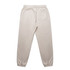Light beige track pants featuring an elastic waistband and a single back pocket. The design includes a logo.