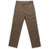 Brown cargo pants with a simple design, featuring two patch pockets on the front and a logo on the waistband.