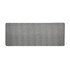A desk mat in a rectangular shape with a textured gray surface, designed for office use.