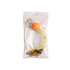 A yellow light-up charging cable with a keyring featuring a pumpkin-shaped design, packaged in a clear bag.
