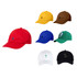 A collection of caps in red, yellow, brown, blue, green, white, and black, featuring various logos.