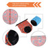 A colourful dry bag featuring intricate patterns, showcasing high-tech waterproofing and joint technology. It has a logo.