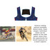 Men's sublimated cycling tights in dark blue with a patterned design. Features a logo and customizable areas for branding.
