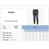Men's sublimated cycling tights in black with a vibrant design, featuring a logo and detailed size chart.