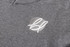 A grey unisex 100% cotton V-neck sweater featuring an embroidered logo.