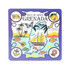 A colourful decorative coaster featuring a map of Grenada with marine life and tropical motifs. It has a logo on the design.