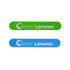 Two silicone magnetic clips in green and blue, featuring branding on each clip.