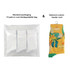 A biodegradable bag containing 12 pairs of brightly coloured socks with a floral design and a custom header card option.