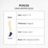 Ankle gripper socks in dark blue, featuring non-slip grip points and designed for adult sizes 7-12.