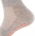 Crew Gripper Socks in grey with orange grip dots on the sole, designed for enhanced traction.