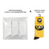 A clear bag containing 12 pairs of bamboo socks, featuring a colourful sock with a playful design.