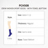Crew woven sport socks in blue with a towel bottom, designed for adult sizes 7-12. Features a brand logo.