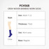 Woven bamboo work socks in navy blue, adult size 7-12, thick and designed for regular use. Includes a logo.