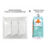 Three pairs of colourful crew thermal socks in a clear biodegradable bag, with an optional custom header card.