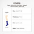 Crew Gripper football socks in navy with a towel bottom feature. Designed for adults, sizes 7-12, and thick in style.