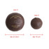 Two vintage-style brown soccer balls in varying sizes, featuring a logo and text details.