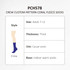 A pair of thick crew socks in coral fleece, suitable for adults size 7-12, featuring a textured pattern.