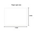 A flat piece of paper with dimensions of 170mm by 120mm, featuring no visible designs or colours.