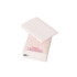 A pack of white pocket tissues, featuring a patterned design, containing eight 4-ply tissues and a logo.