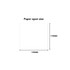 A square paper design with dimensions of 190mm by 170mm, featuring a blank surface.